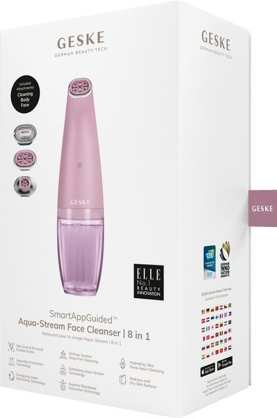 Очищуючий засіб для обличчя GESKE Aqua-Stream Face Cleanser 8в1 pink HB0401 фото