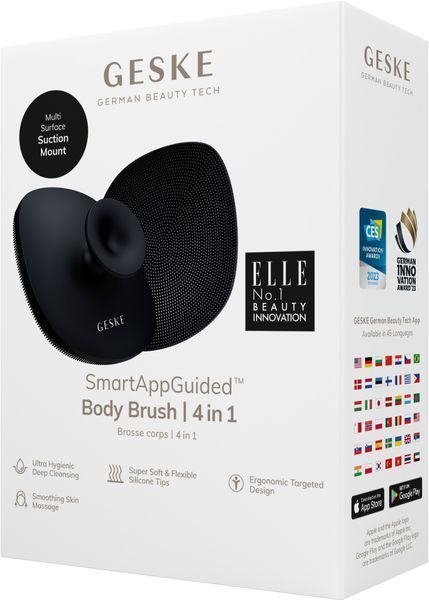 Щетка для тела GESKE Body Brush 4в1 black HB0330 фото