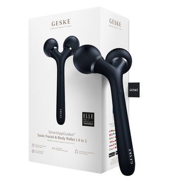 Электронный ультразвуковой ролик для лица и тела GESKE Sonic Facial&Body Roller 4в1 black HB0035 фото