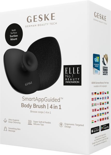 Щетка для тела GESKE Body Brush 4в1 gray HB0331 фото