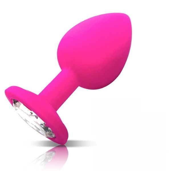Силіконова анальна пробка, Pink S AS31 фото