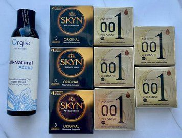 Набір 24 шт OLO Лід і Полум'я 001 + Skyn Original + Лубрикант ALL-NATURAL Acqua 150 мл Orgie SOS3849 фото