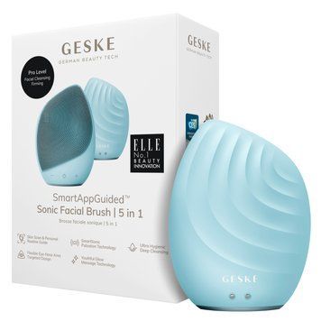 Электронная ультразвуковая щетка для лица GESKE Sonic Facial Brush 5в1 turtoise HB0070 фото