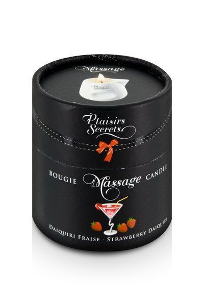 Масажна свічка Plaisirs Secrets Strawberry Daiquiri (80 мл), керамічний посуд SO1855 фото