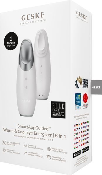 Енерджайзер для очей GESKE Warm&Cool Eye Energizer 6в1 white HB0117 фото