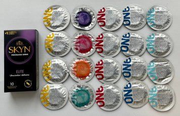 Набір 30 штук SKYN Elite + ONE Super Studs, Color Sensations, Extreme Ribs, Classic, Super Sensitive SOS2216 фото