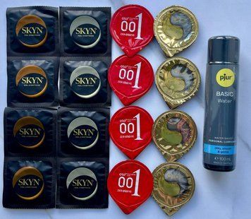 Набір з 16 штук Olo, Skyn + лубрикант pjur Basic Waterbased (100 мл) SOS4035 фото