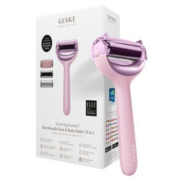Роллер для игловой мезотерапии лица и тела GESKE MicroNeedle Face&Body Roller 9в1 pink HB0214 фото