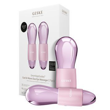 Подвійний масажер для очей GESKE Cool&Warm Duo Eye Massager 7в1 pink HB0324 фото