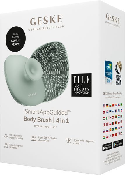 Щітка для тіла GESKE Body Brush 4в1 green HB0332 фото