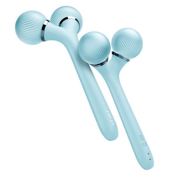Электронный ультразвуковой ролик для лица и тела GESKE Sonic Facial&Body Roller 4в1 turquoise HB0036 фото