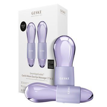 Подвійний масажер для очей GESKE Cool&Warm Duo Eye Massager 7в1 purple HB0325 фото