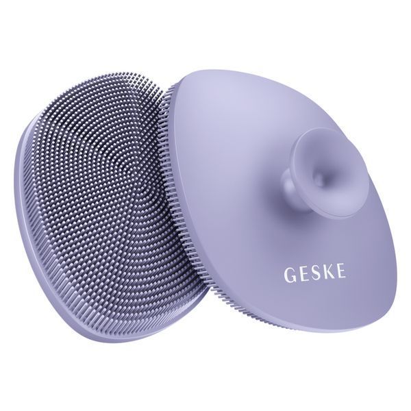 Щітка для обличчя GESKE Facial Brush 4в1 з тримачем purple HB0057 фото