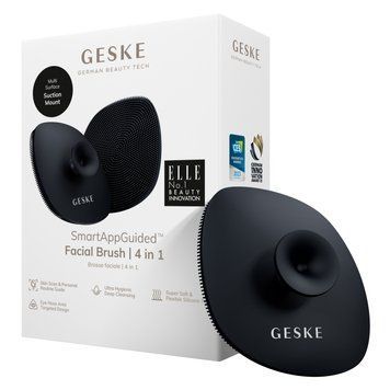 Щітка для обличчя GESKE Facial Brush 4в1 з тримачем black HB0058 фото