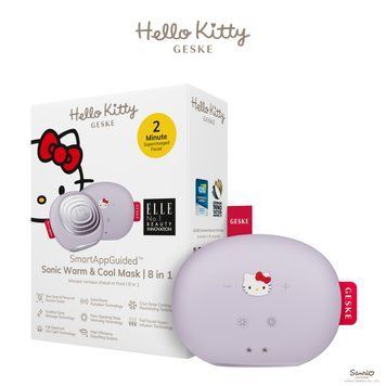 Ультразвукова маска тепло та холод GESKE Sonic Warm&Cool Mask 8в1 by Hello Kitty purple HB0246 фото