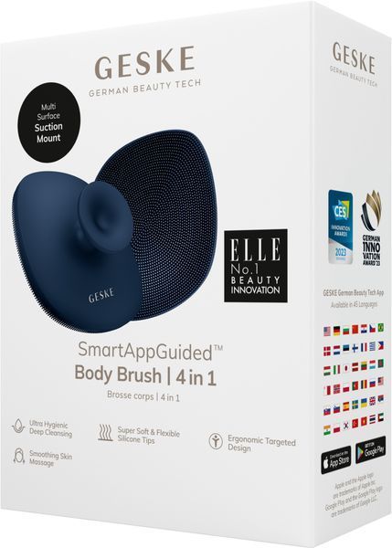 Щетка для тела GESKE Body Brush 4в1 midnight HB0334 фото