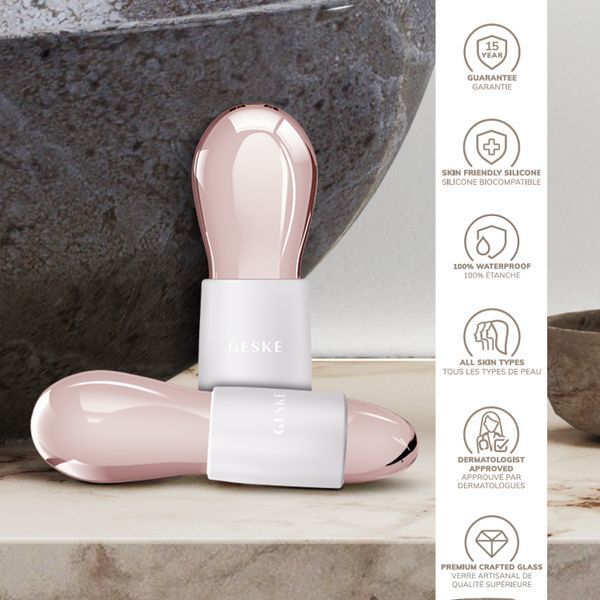 Подвійний масажер для очей GESKE Cool&Warm Duo Eye Massager 7в1 starlight HB0326 фото