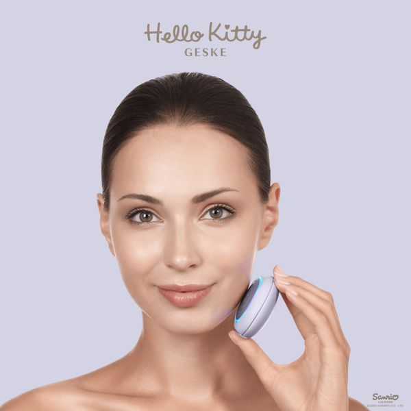 Ультразвукова маска тепло та холод GESKE Sonic Warm&Cool Mask 8в1 by Hello Kitty purple HB0246 фото