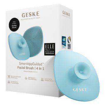Щітка для обличчя GESKE Facial Brush 4в1 з тримачем turquoise HB0059 фото