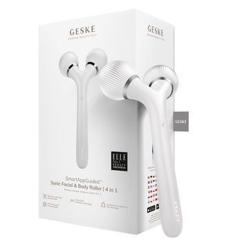 Электронный ультразвуковой ролик для лица и тела GESKE Sonic Facial&Body Roller 4в1 white HB0039 фото