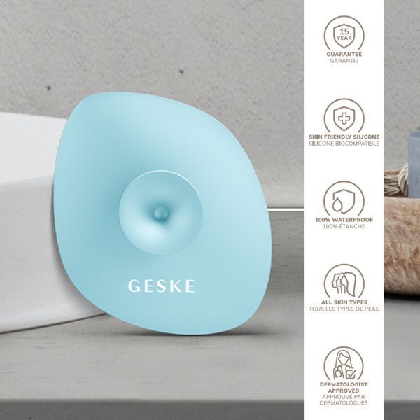 Щітка для обличчя GESKE Facial Brush 4в1 з тримачем turquoise HB0059 фото
