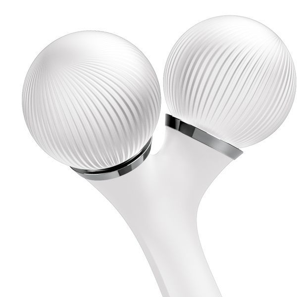 Электронный ультразвуковой ролик для лица и тела GESKE Sonic Facial&Body Roller 4в1 white HB0039 фото