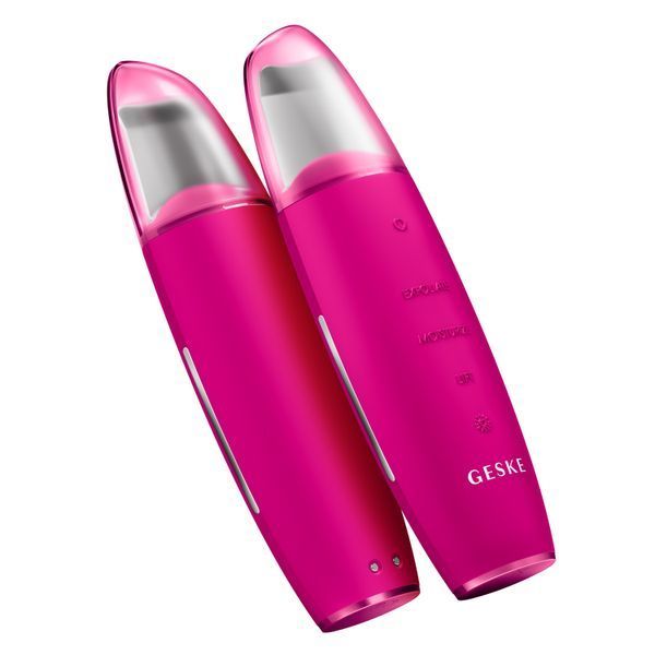 Микротоковый скраббер для кожи и устранение черных точек GESKE MicroCurrent Skin Scrubber&Blackhead Remover 9в1 magenta HB0142 фото