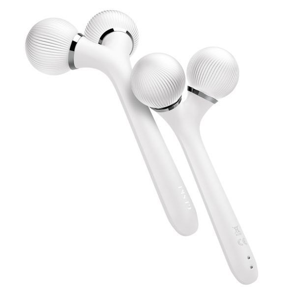 Электронный ультразвуковой ролик для лица и тела GESKE Sonic Facial&Body Roller 4в1 white HB0039 фото