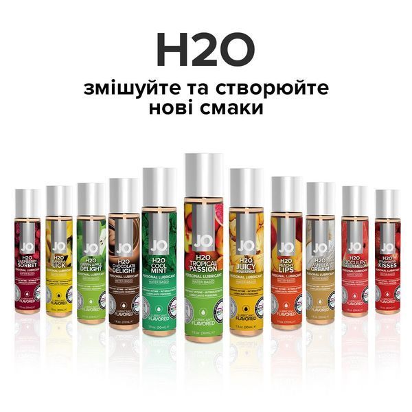Змазка на водній основі System JO H2O &mdash; Tropical Passion (120 мл) без цукру, рослинний гліцерин SO1674 фото