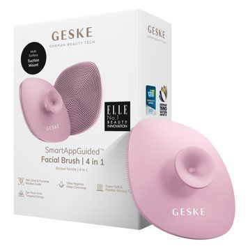 Щітка для обличчя GESKE Facial Brush 4в1 з тримачем pink HB0060 фото