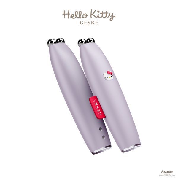 Мікрострумова ручка для підтяжки обличчя GESKE MicroCurrent Face-Lift Pen 6в1 by Hello Kitty purple HB0250 фото
