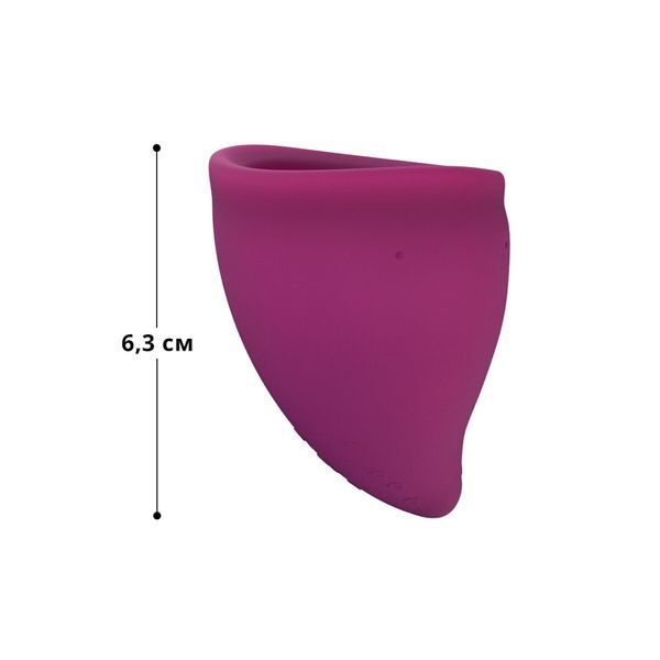 Менструальна чаша Fun Factory FUN CUP SIZE B, бордова, багаторазова, діаметр 4,3 см, об&rsquo;єм 30 мл SX0954 фото