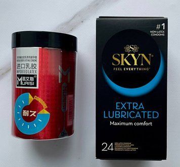 Комплект SKYN Extra Lube 24 шт + Muaisi 0.02 мм Red 12 шт SOS2771 фото