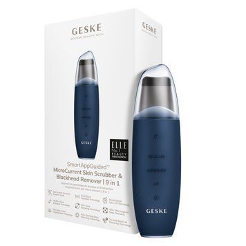 Микротоковый скраббер для кожи и устранение черных точек GESKE MicroCurrent Skin Scrubber&Blackhead Remover 9в1 midnight HB0144 фото