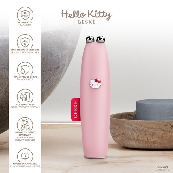 Микротоковая ручка для подтяжки лица GESKE MicroCurrent Face-Lift Pen 6в1 Hello Kitty pink HB0251 фото