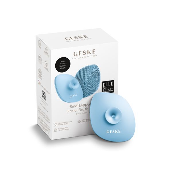 Щітка для обличчя GESKE Facial Brush 4в1 з тримачем aquamarine HB0061 фото