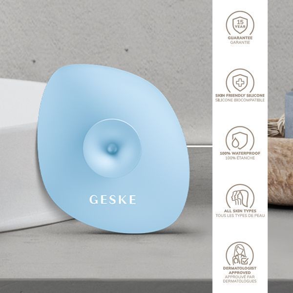 Щітка для обличчя GESKE Facial Brush 4в1 з тримачем aquamarine HB0061 фото