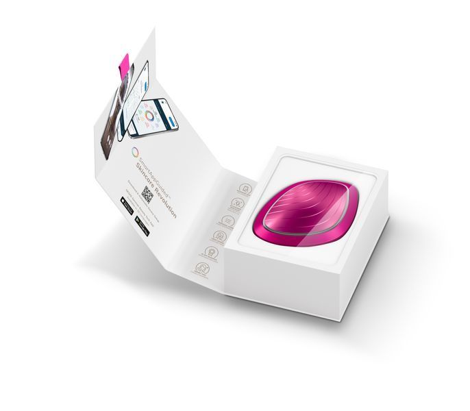 Ультразвукова маска тепло та холод GESKE Sonic Warm&Cool Mask 9в1 magenta HB0098 фото