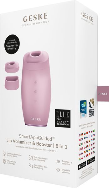 Пристрій для збільшення об'єму губ GESKE Lip Volumizer&Booster 6в1 pink HB0412 фото