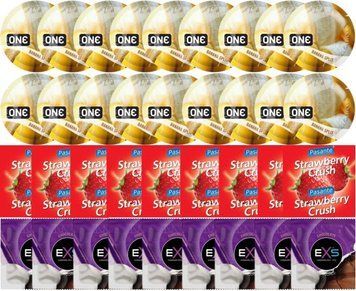 Набір 36 шт ONE Banana Split + Pasante Strawberry Crush + EXS Chocolate SOS7753 фото