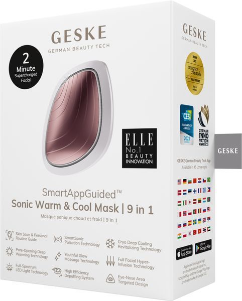 Ультразвуковая маска тепло и холод GESKE Sonic Warm & Cool Mask 9 в 1 starlight HB0099 фото
