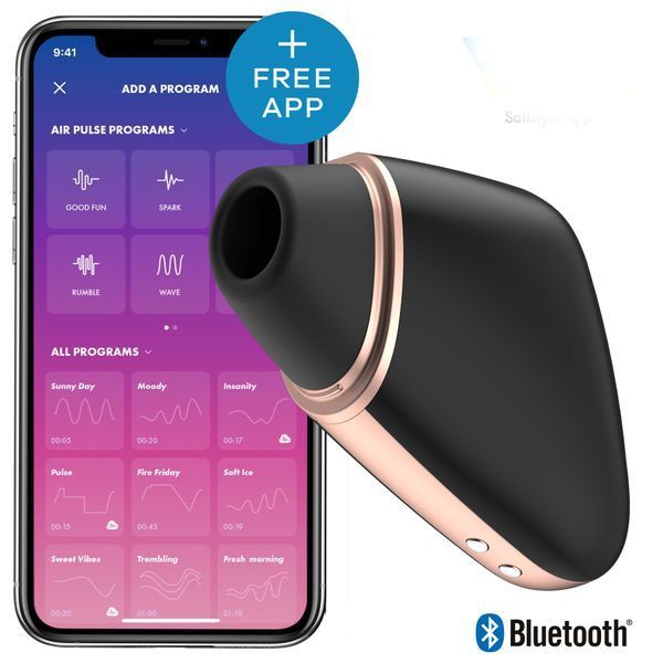 Вакуумний Satisfyer Love Triangle Black з керуванням через інтернет SO3894 фото
