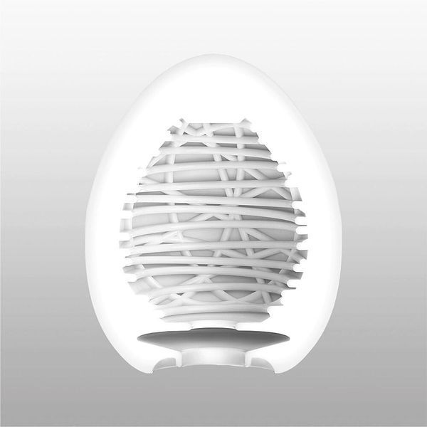 Мастурбатор-яйце Tenga Egg Silky II з рельєфом у вигляді павутини SO5492 фото