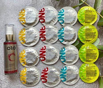 Комплект 16 шт ONE Super Studs, Extreme Ribs, Pleasure Plus, Glowing Pleasures + лубрикант OLO согревающий 60 мл SOS2424 фото