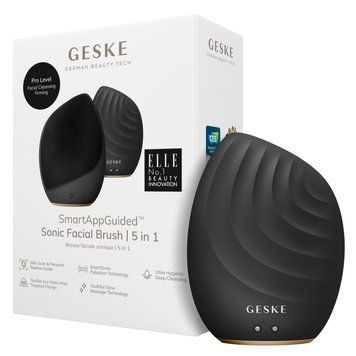 Электронная ультразвуковая щетка для лица GESKE Sonic Facial Brush 5в1 gray HB0064 фото