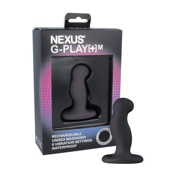 Вибромассажер простаты Nexus G-Play Plus Black, макс. диаметр 3 см, перезаряжаемый GPM001 фото