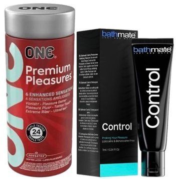 Набір з 24 шт ONE Premium Pleasures + Пролонгатор Bathmate Control (7 мл) SOS9381 фото