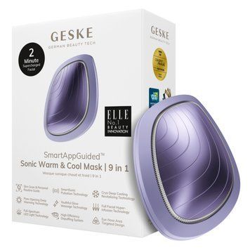 Ультразвукова маска тепло та холод GESKE Sonic Warm&Cool Mask 9в1 purple HB0101 фото