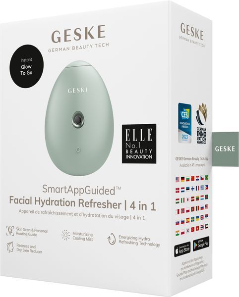 Электронный освежитель для увлажнения лица GESKE Facial Hydration Refresher 4в1 green HB0173 фото