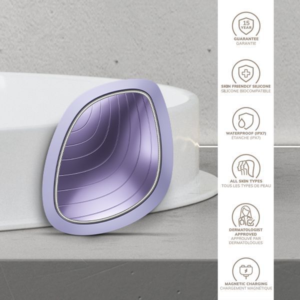 Ультразвукова маска тепло та холод GESKE Sonic Warm&Cool Mask 9в1 purple HB0101 фото